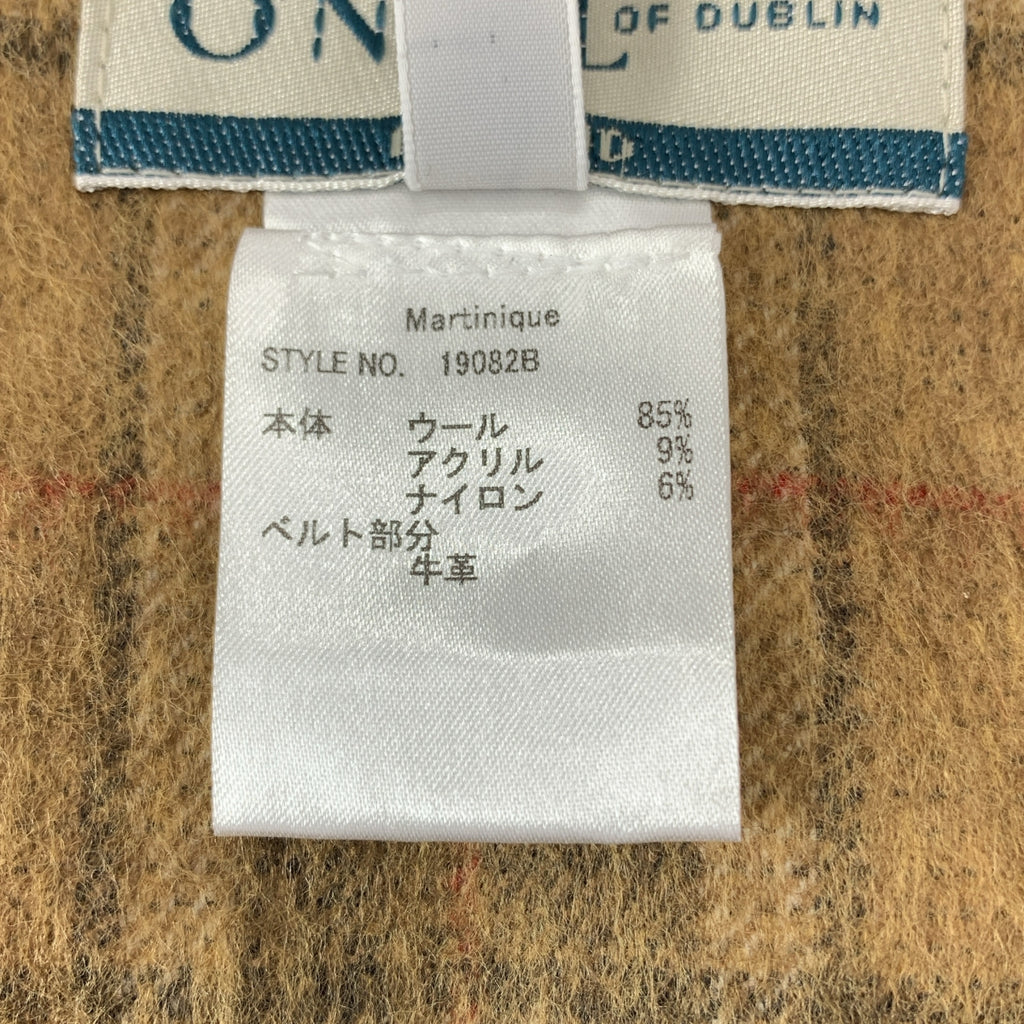 都柏林的奧尼爾 | 馬提尼克獨家格紋羊毛絎縫裙 | 8 碼 | 米色 | 女款