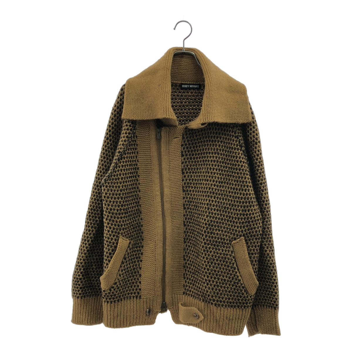 ISSEY MIYAKE / イッセイミヤケ | 2010AW | ウール ジップアップ ローゲージ ニットジャケット | 4 | メンズ