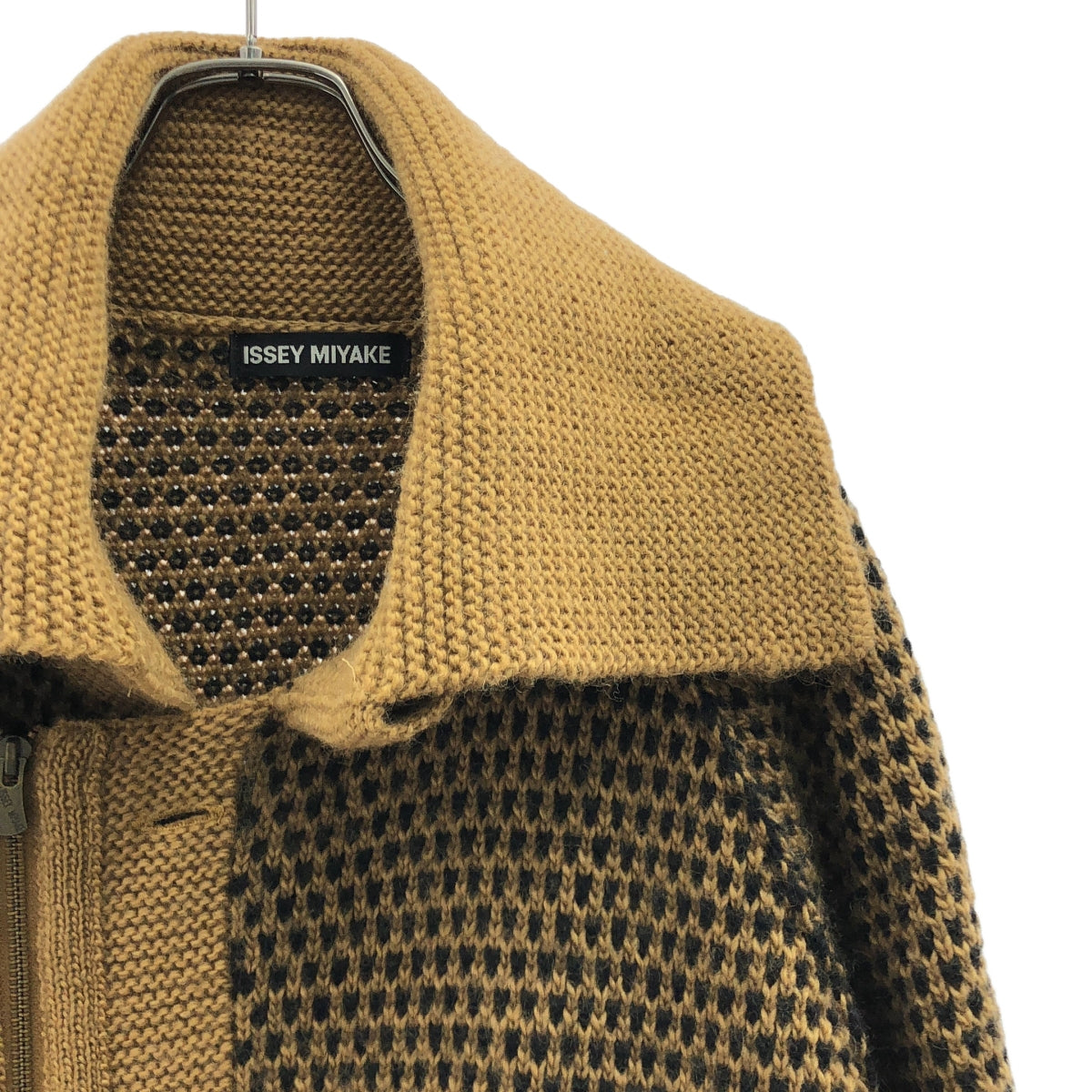 ISSEY MIYAKE / イッセイミヤケ | 2010AW | ウール ジップアップ ローゲージ ニットジャケット | 4 | メンズ