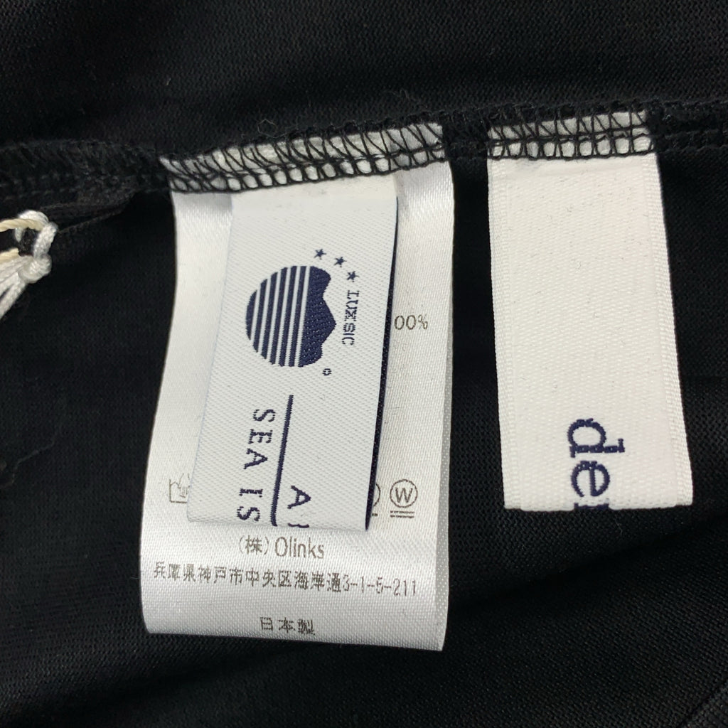 deres / デレス | first class long sleeve Tshirt シーアイランド コットン ギャザー カットソー | F | レディース