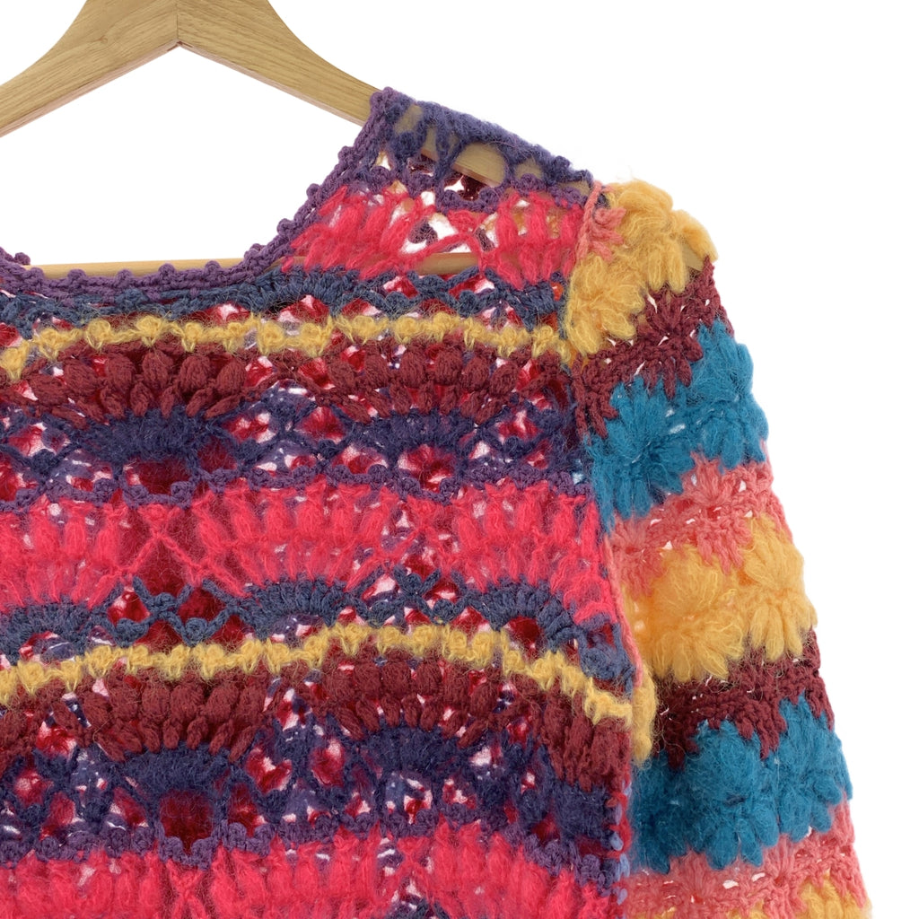 COMME des GARÇONS | 經編布料2012 秋冬 |低針距鉤針拼縫針織布 |