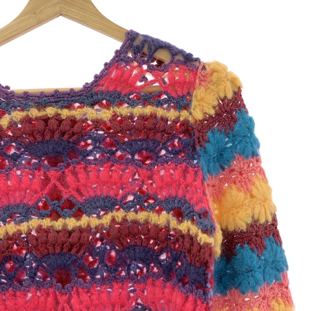 COMME des GARÇONS | 經編布料2012 秋冬 |低針距鉤針拼縫針織布 |