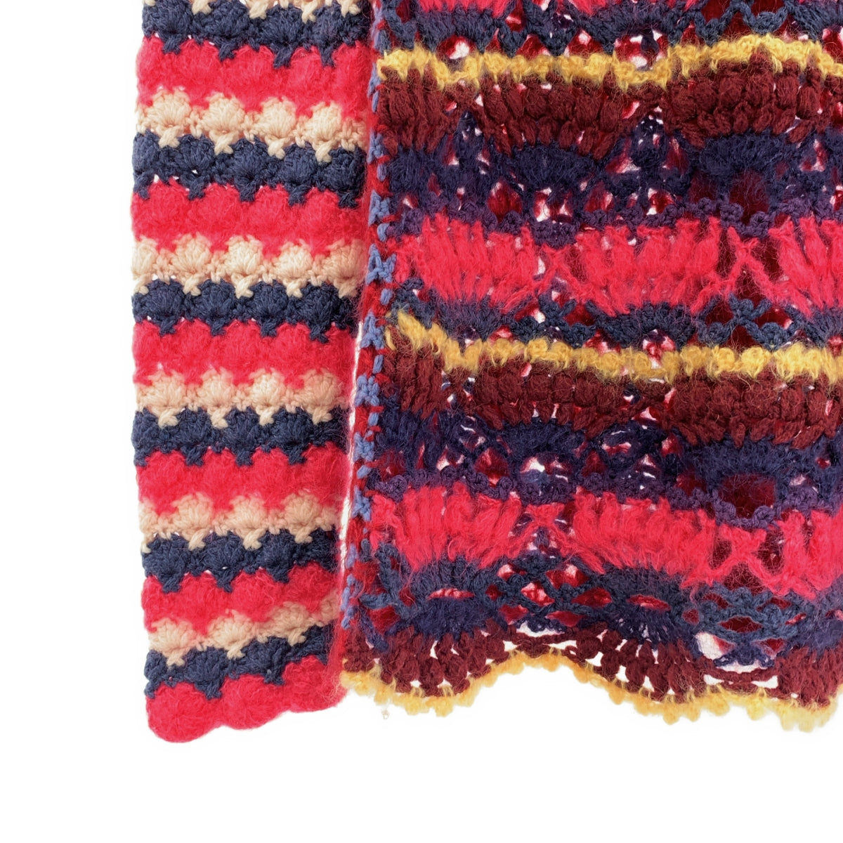 COMME des GARÇONS | 經編布料2012 秋冬 |低針距鉤針拼縫針織布 |