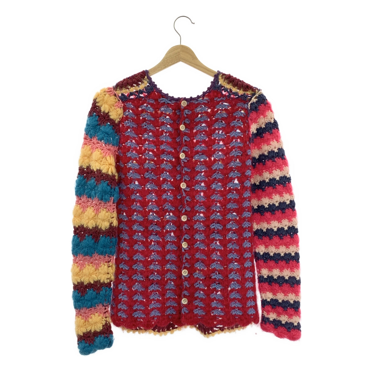 COMME des GARÇONS | 經編布料2012 秋冬 |低針距鉤針拼縫針織布 |