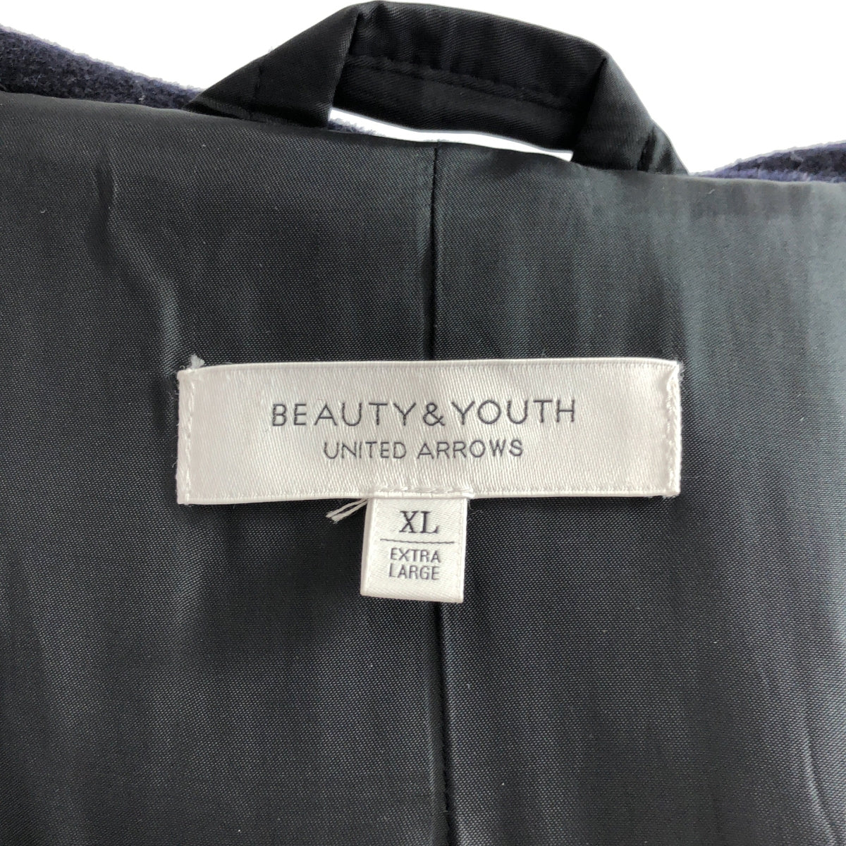 BEAUTY&amp;YOUTH / Beauty and Youth | CM FINE/MLTN DUFFLE CT / Wool Melton Over Duffle Coat Hoodie / Fully Lined | XL | Navy | Women's