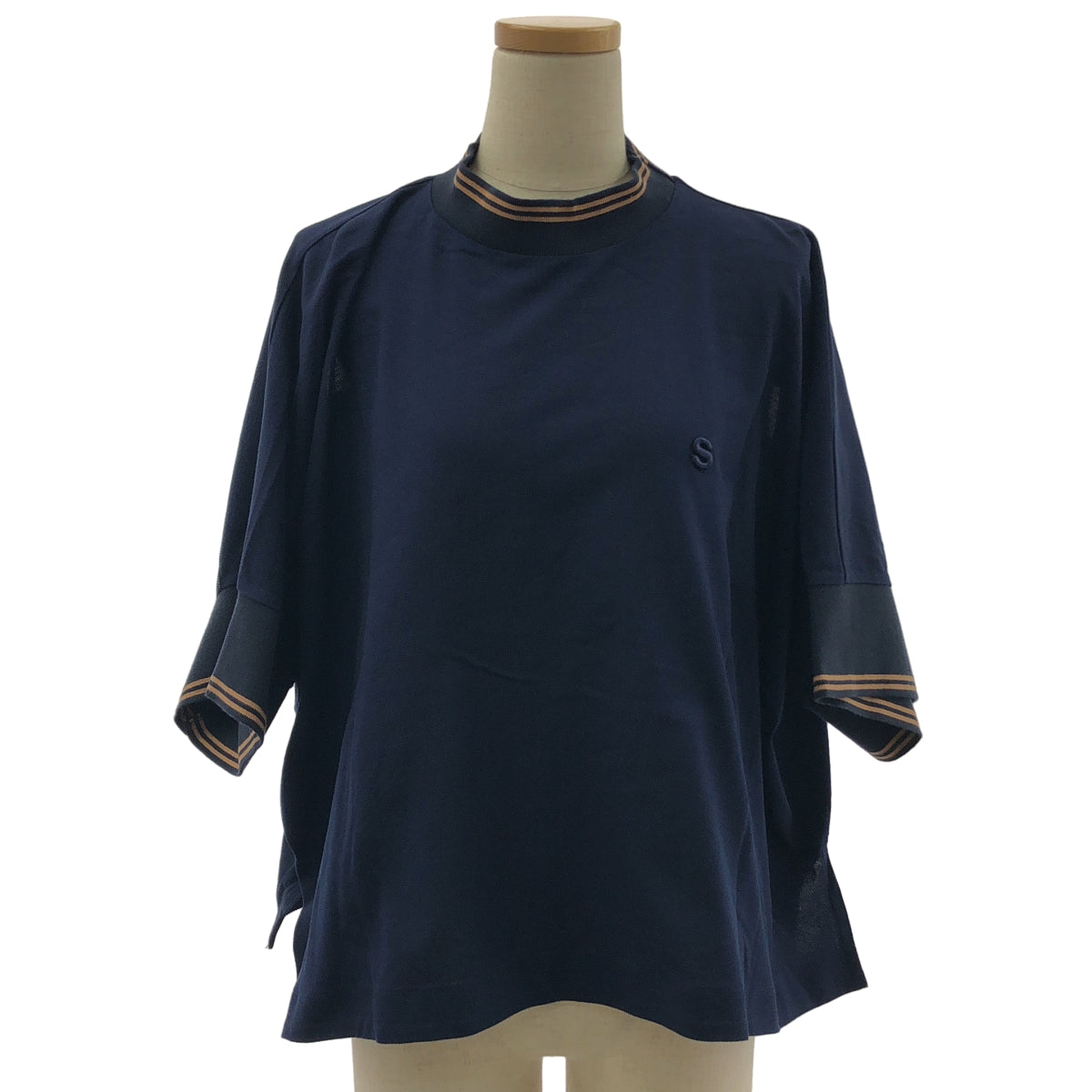 sacai | 2021 春夏系列 | 棉質平紋針織套頭衫 / 超大透視羅紋開衩襯衫 | 尺寸 2 | 女款