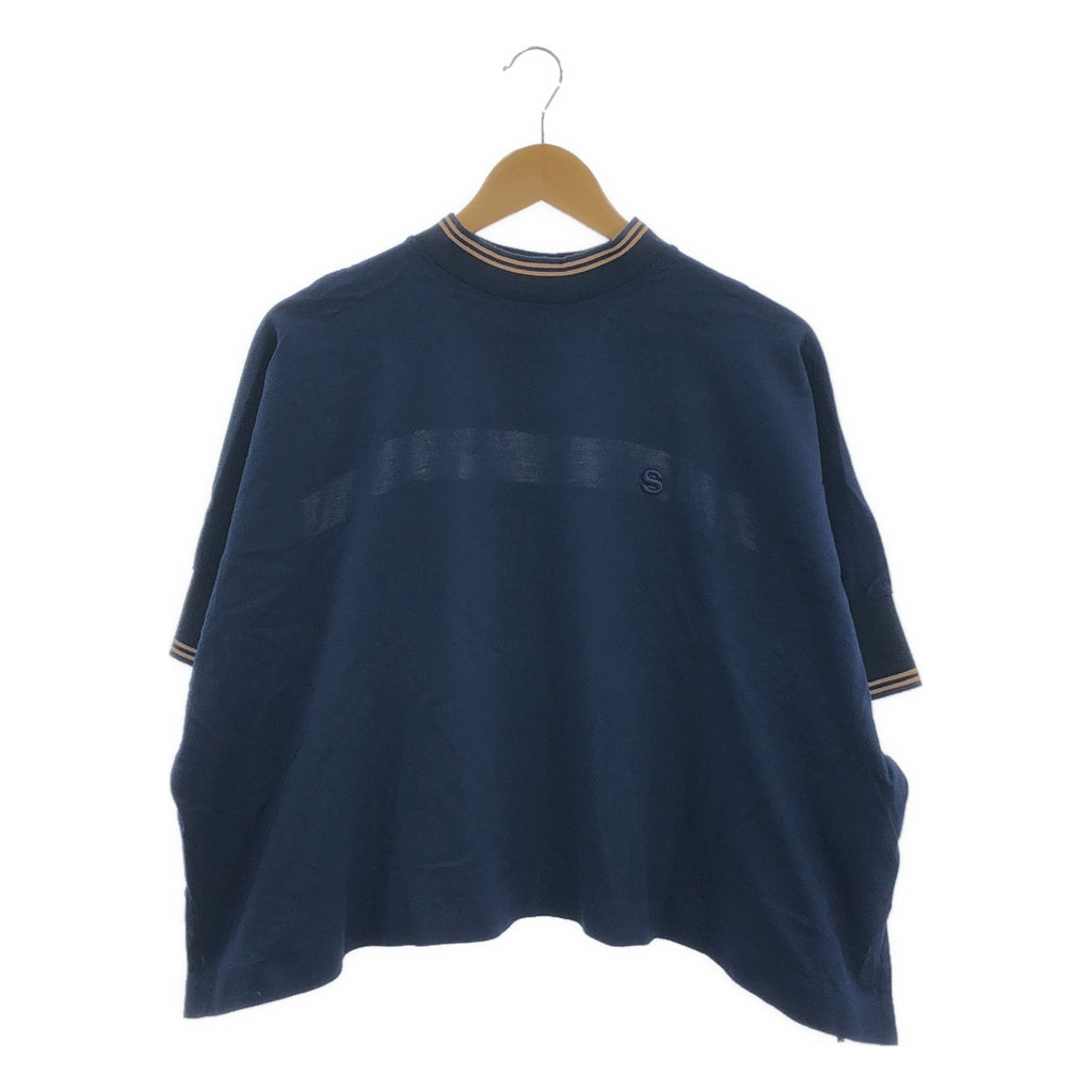 sacai | 2021 春夏系列 | 棉質平紋針織套頭衫 / 超大透視羅紋開衩襯衫 | 尺寸 2 | 女款