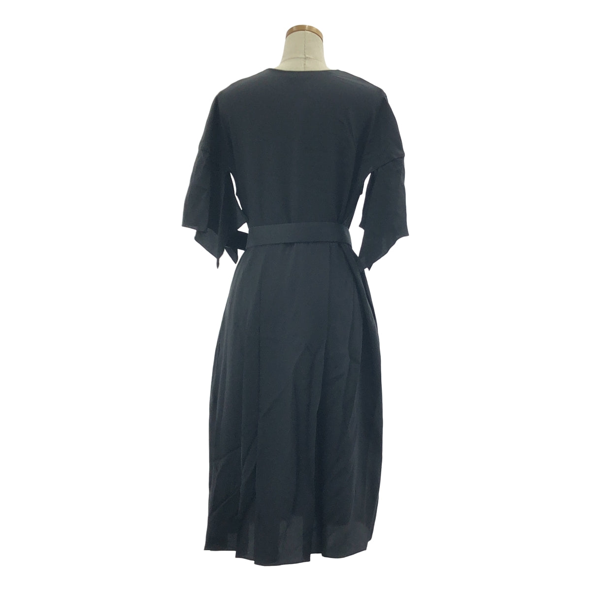 【美品】  FENDI / フェンディ | ベルト付き カシュクール ワンピース | 38 | ブラック | レディース