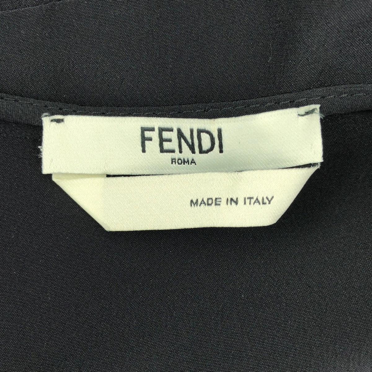 【미품】 FENDI / 펜디 | 벨트가있는 카슈 쿨 원피스 | 38 | 블랙 | 여성