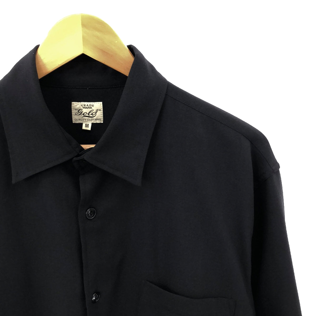 GOLD / 골드 동양 엔터프라이즈 | CRAPE TWILL REGULAR COLLAR SHIRT 크레페 트윌 레귤러 컬러 셔츠 | M | 남성