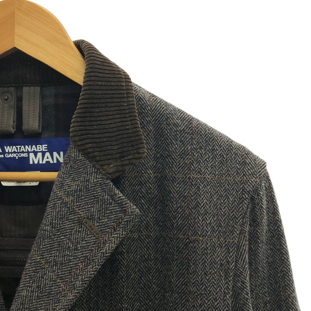 JUNYA WATANABE COMME des GARÇONS MAN | 2014 秋冬系列 | 羊毛人字紋獵裝外套 | M碼 | 灰色 | 男士