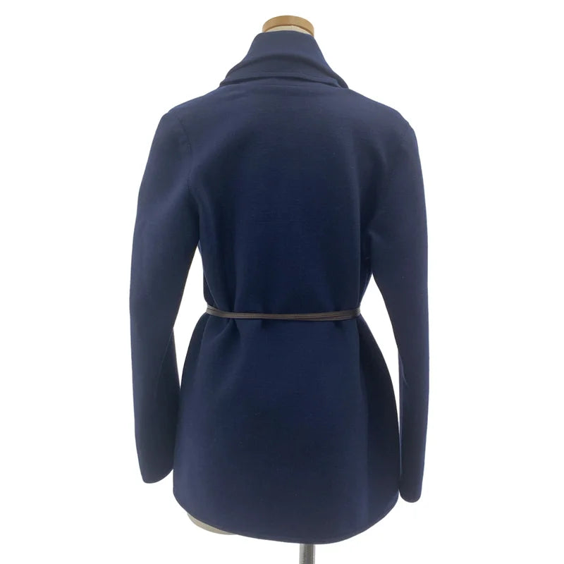 LANVIN / ランバン | セットアップ ウール ボタンレス ベルテッド ジャケット / バックジップ スリット スカート | T.34 | レディース