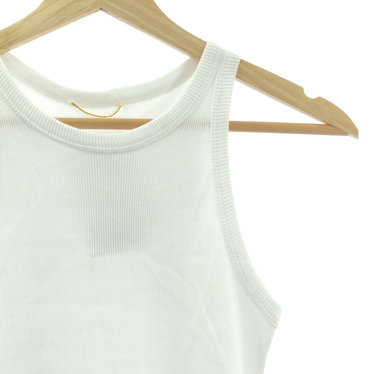 【新品】  Deuxieme Classe / ドゥーズィエムクラス | 2024SS | rib new タンクトップ | F | ホワイト | レディース