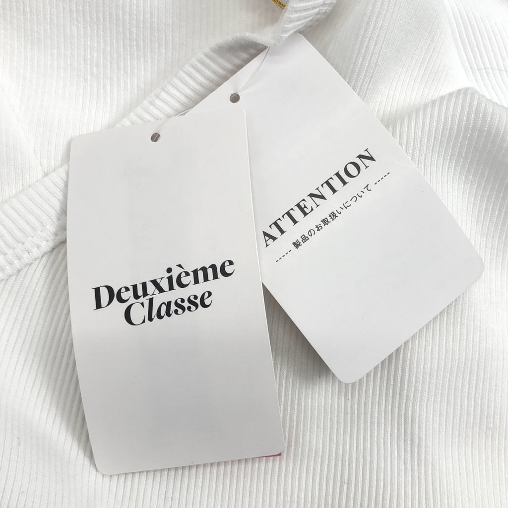 【新品】  Deuxieme Classe / ドゥーズィエムクラス | 2024SS | rib new タンクトップ | F | ホワイト | レディース
