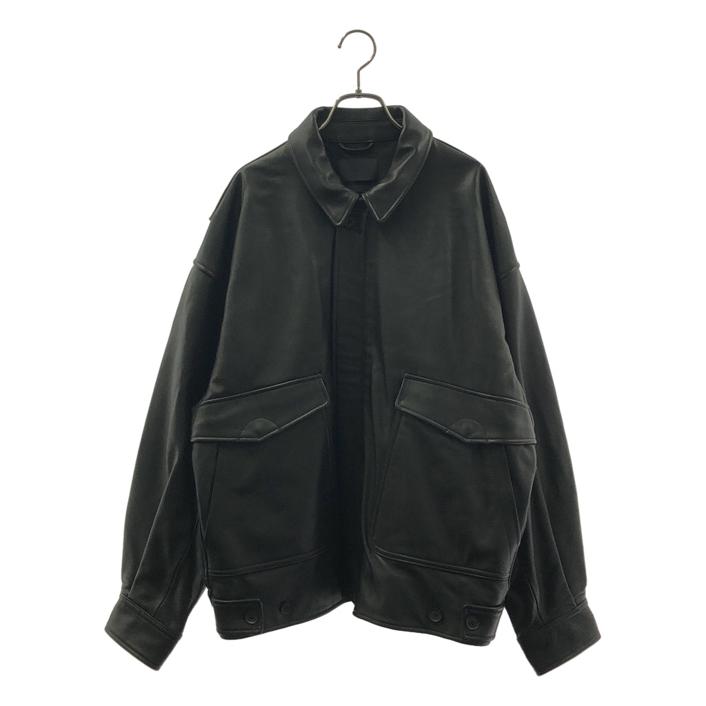 YOKE / 요크 | 2024AW | LEATHER FLIGHT JACKET 가죽 비행 재킷 | 3 | 남성