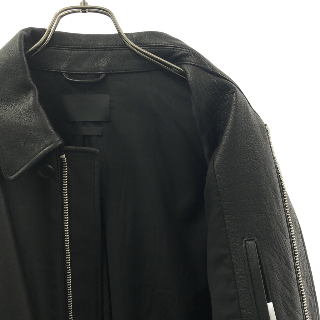 YOKE / 요크 | 2024AW | LEATHER FLIGHT JACKET 가죽 비행 재킷 | 3 | 남성