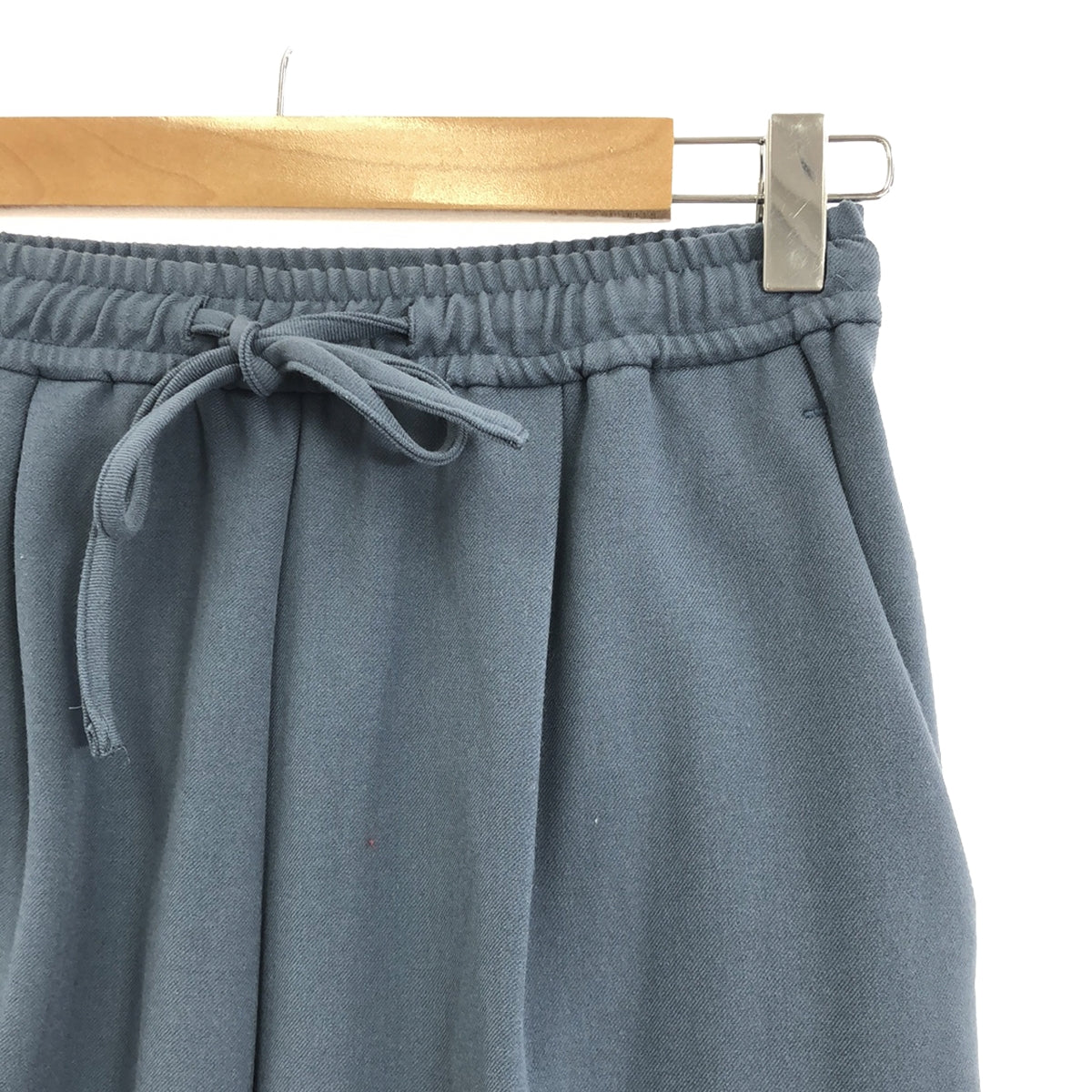 yori | Drawstring soft fleece color pants | 36 | Blue | Women's