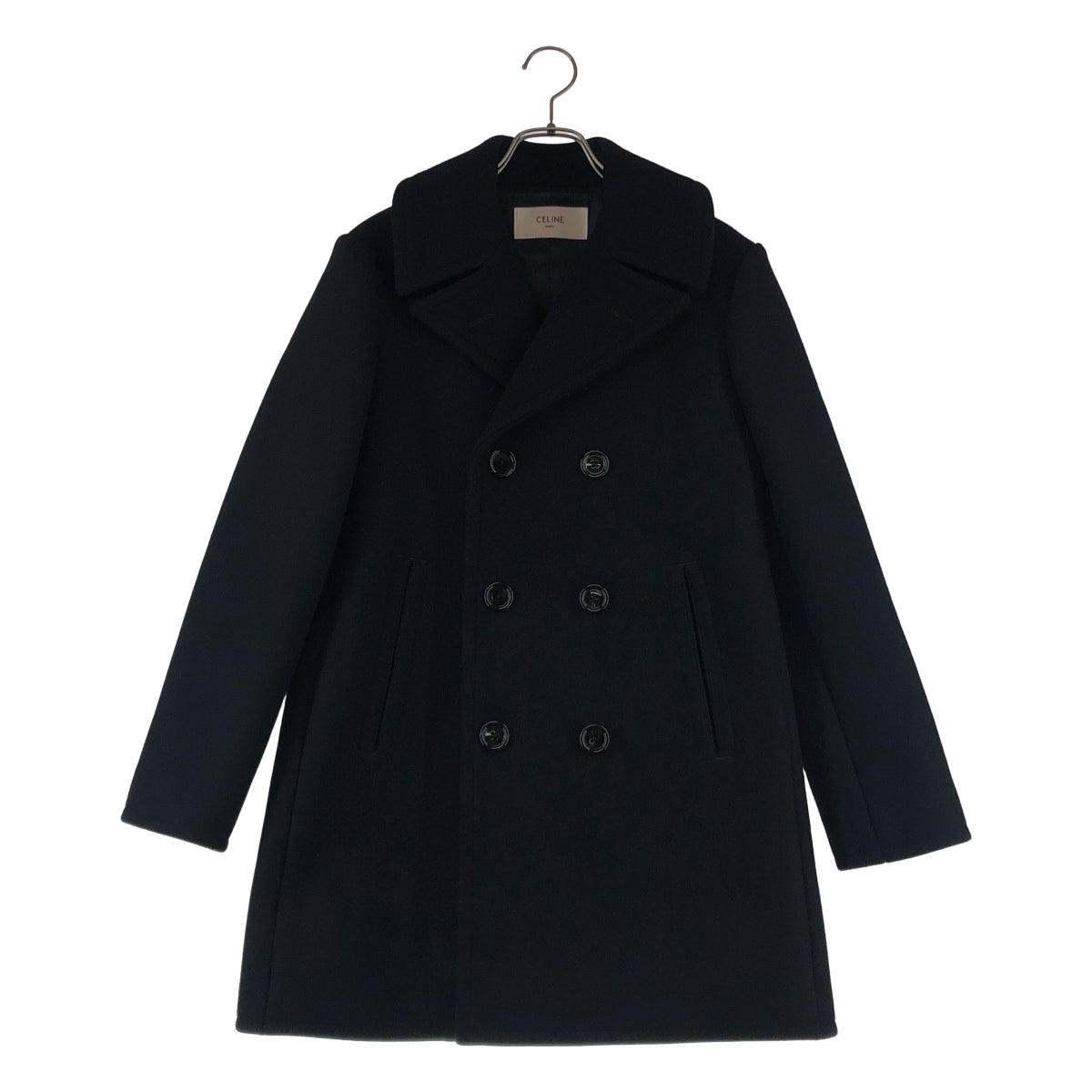 CELINE / セリーヌ | ウール クラシック ダブルブレスト ピーコート | 38 | レディース