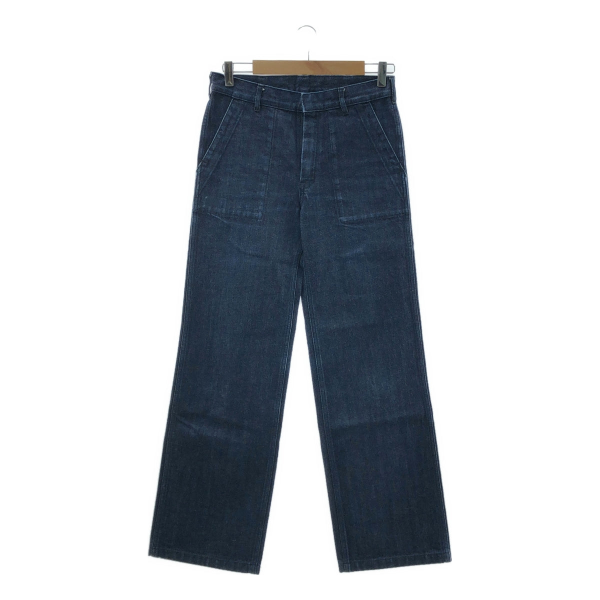 HYKE / 하이크 | 데님 와이드 스트레이트 팬츠 | 1 | 인디고 | 여성