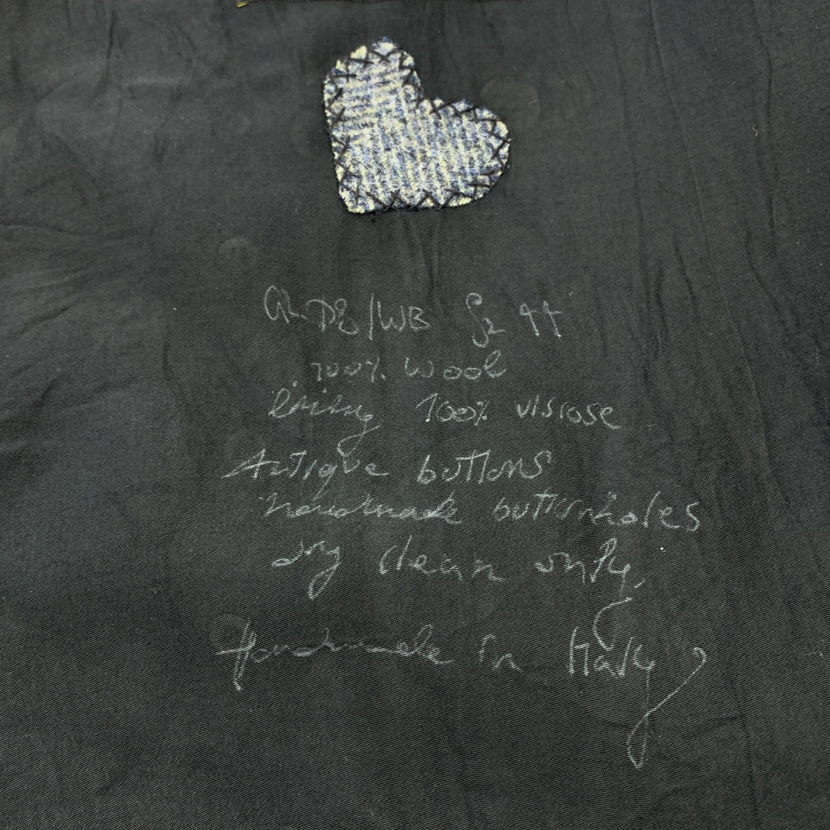 【美品】  ARCHIVIO J.M.Ribot / アルキビオジェイエムリボット | GL48/WB / tweed gilet / コサージュ ツイード ヘリンボーン ダブル ジレ ベスト | 44 | gray /blue | メンズ