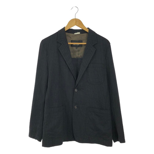 COMME des GARCONS HOMME DEUX | 2014SS | Wool polyester single-breasted jacket | S | Black | Men's