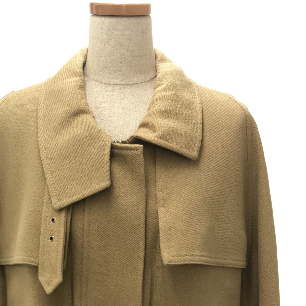 【美品】  Low Classic / ロウ クラシック | CPO HALF POCKET JACKET ハーフ ポケット ジャケット ベルト付き | M | ベージュ | レディース