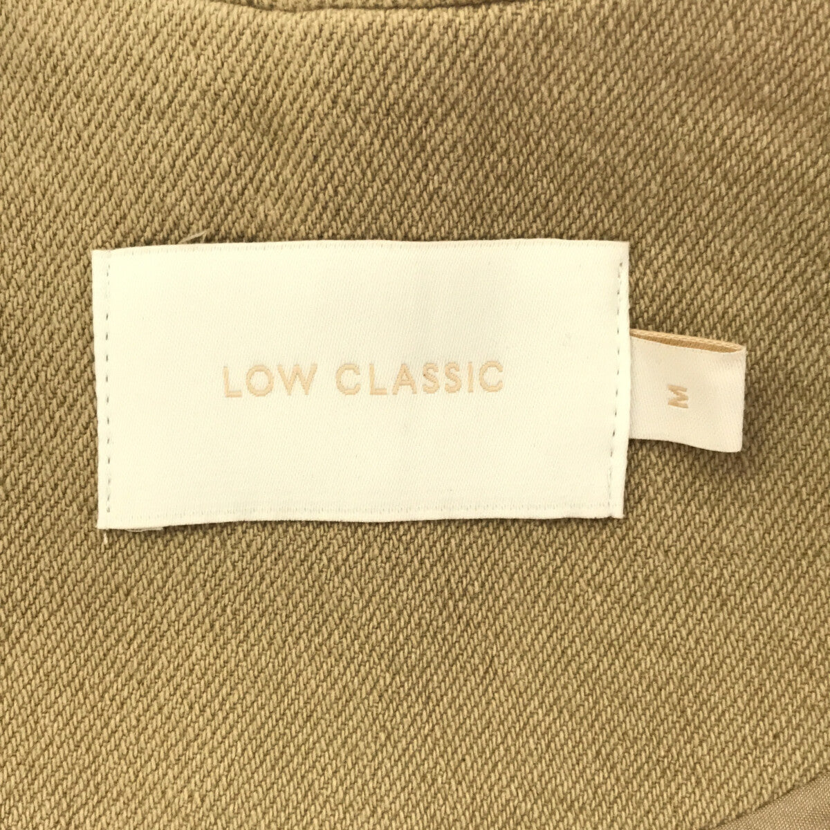 [Good Condition] Low Classic | CPO HALF POCKET JACKET with belt | M | Beige | Women's