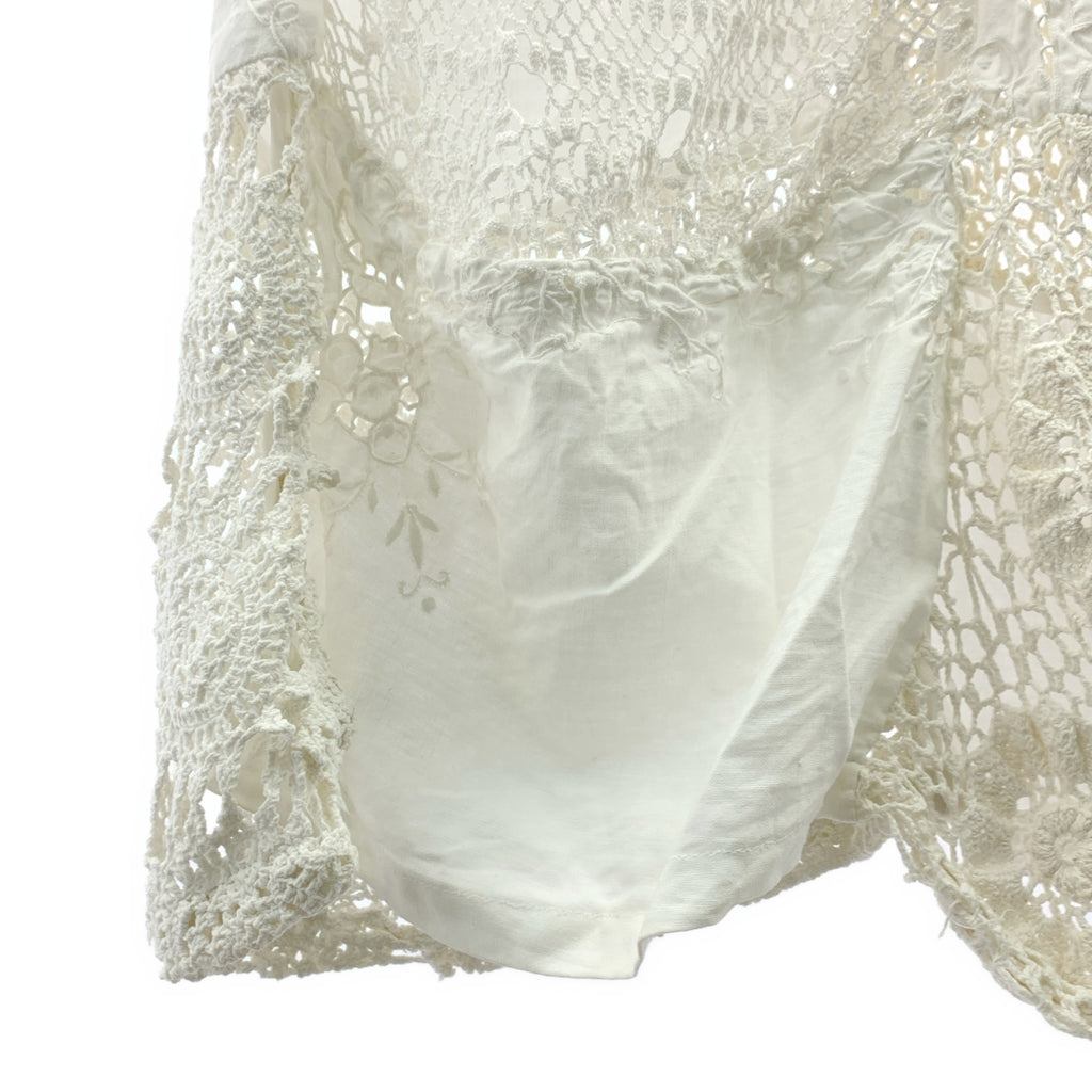 MALION vintage / 마리온 빈티지 | 코튼 크로쉐 롱 스커트 | F | 여성