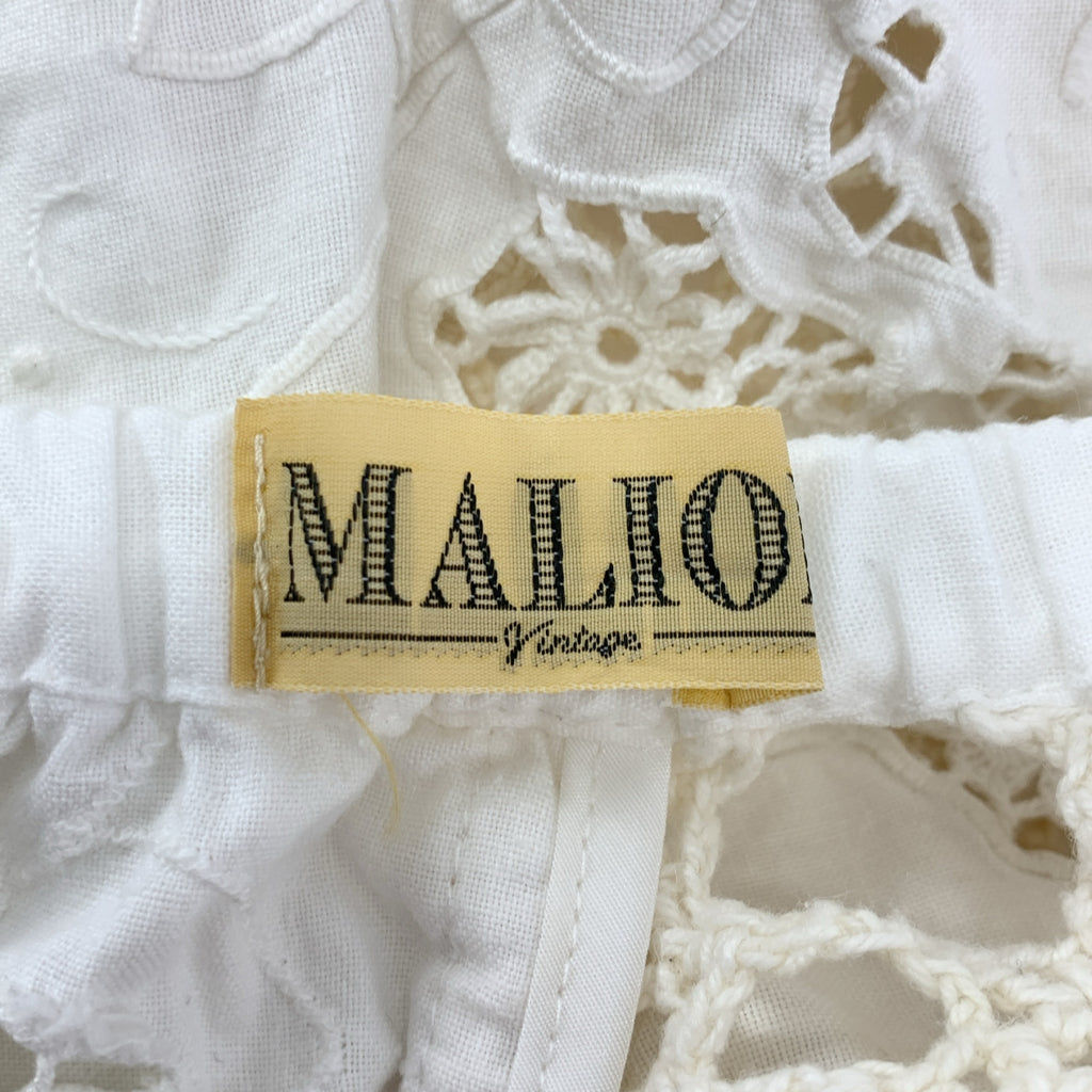 MALION vintage / 마리온 빈티지 | 코튼 크로쉐 롱 스커트 | F | 여성