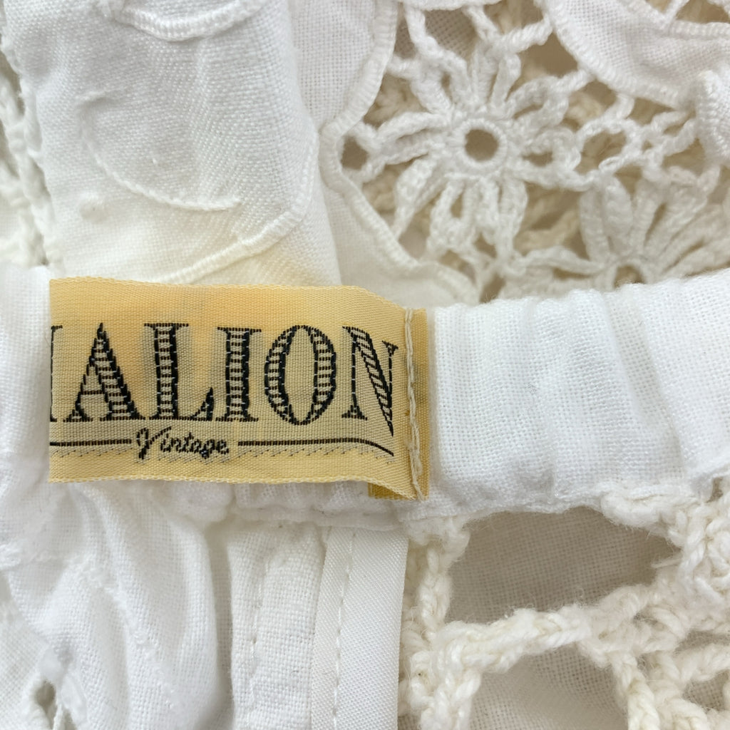 MALION vintage / 마리온 빈티지 | 코튼 크로쉐 롱 스커트 | F | 여성