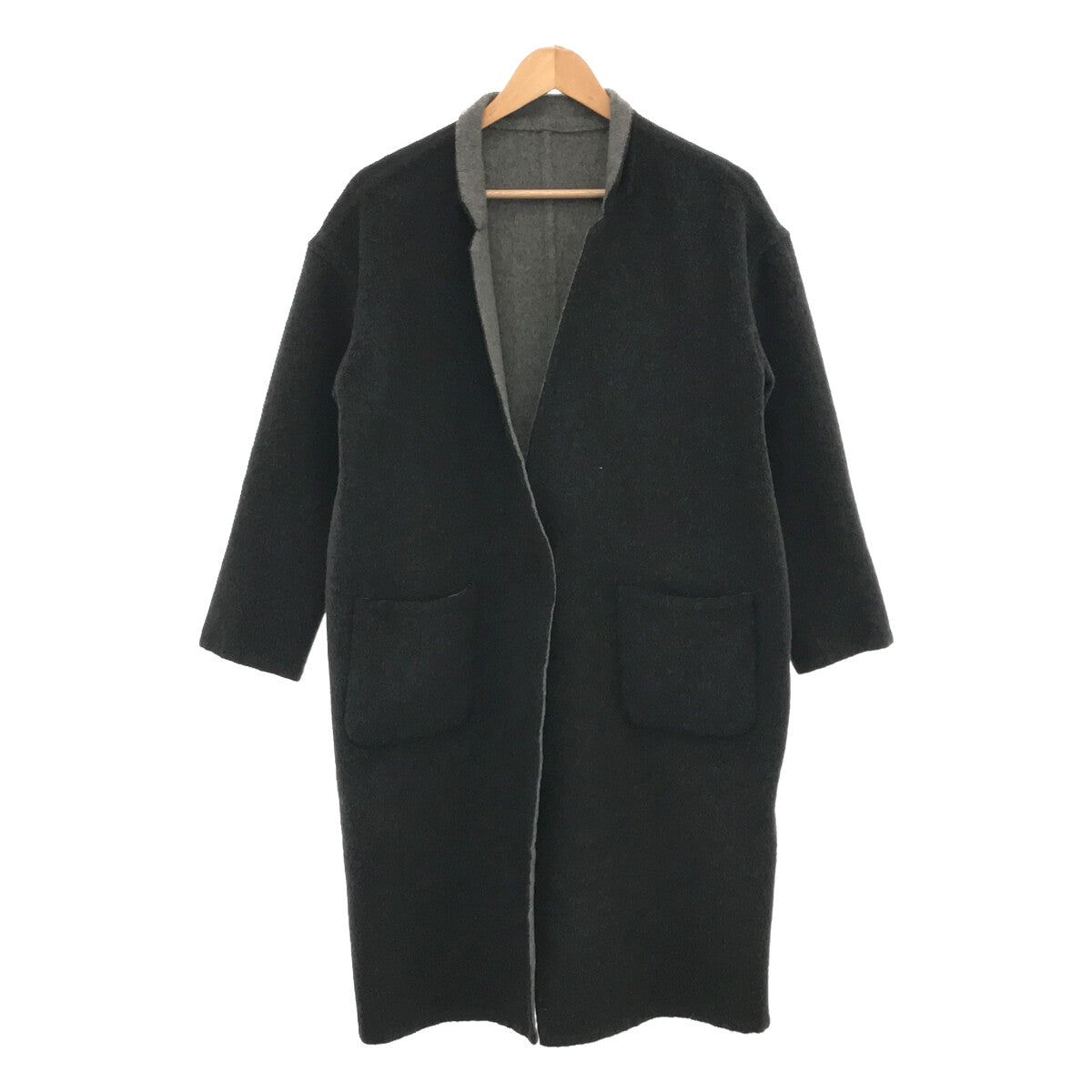 mizuiroind / mizuiroind | Wool blend reversible long coat |