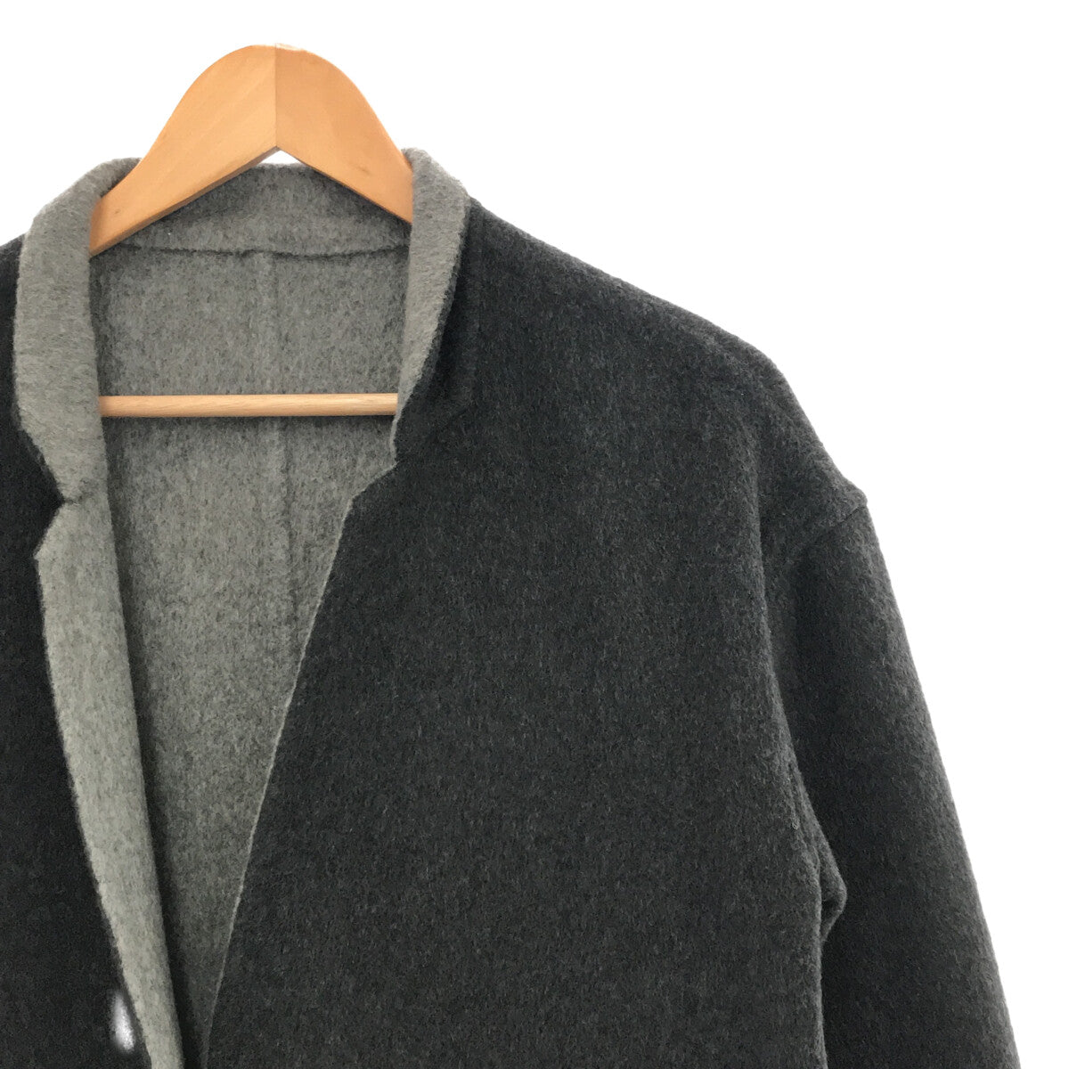 mizuiroind / mizuiroind | Wool blend reversible long coat |