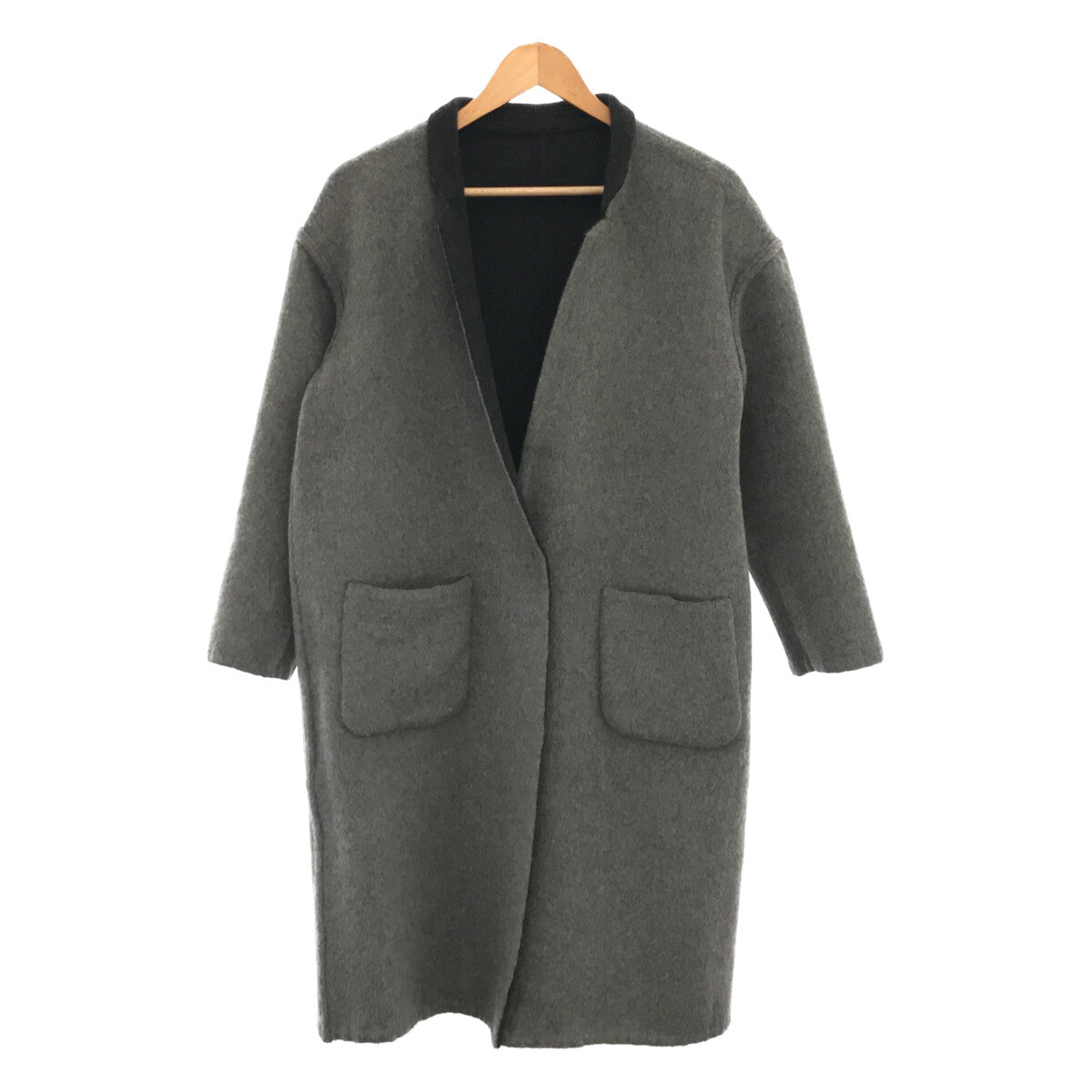 mizuiroind / mizuiroind | Wool blend reversible long coat |