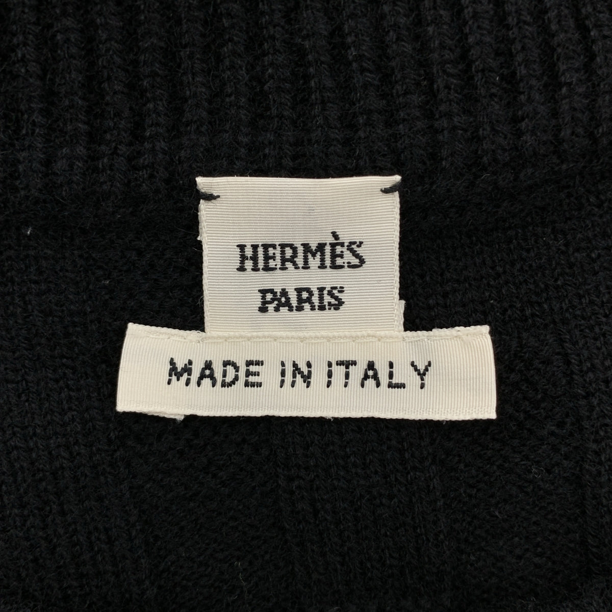 [新品] 愛馬仕 | 羊毛 H 標誌提花針織洋裝 | 36 碼 | 黑色 | 女款