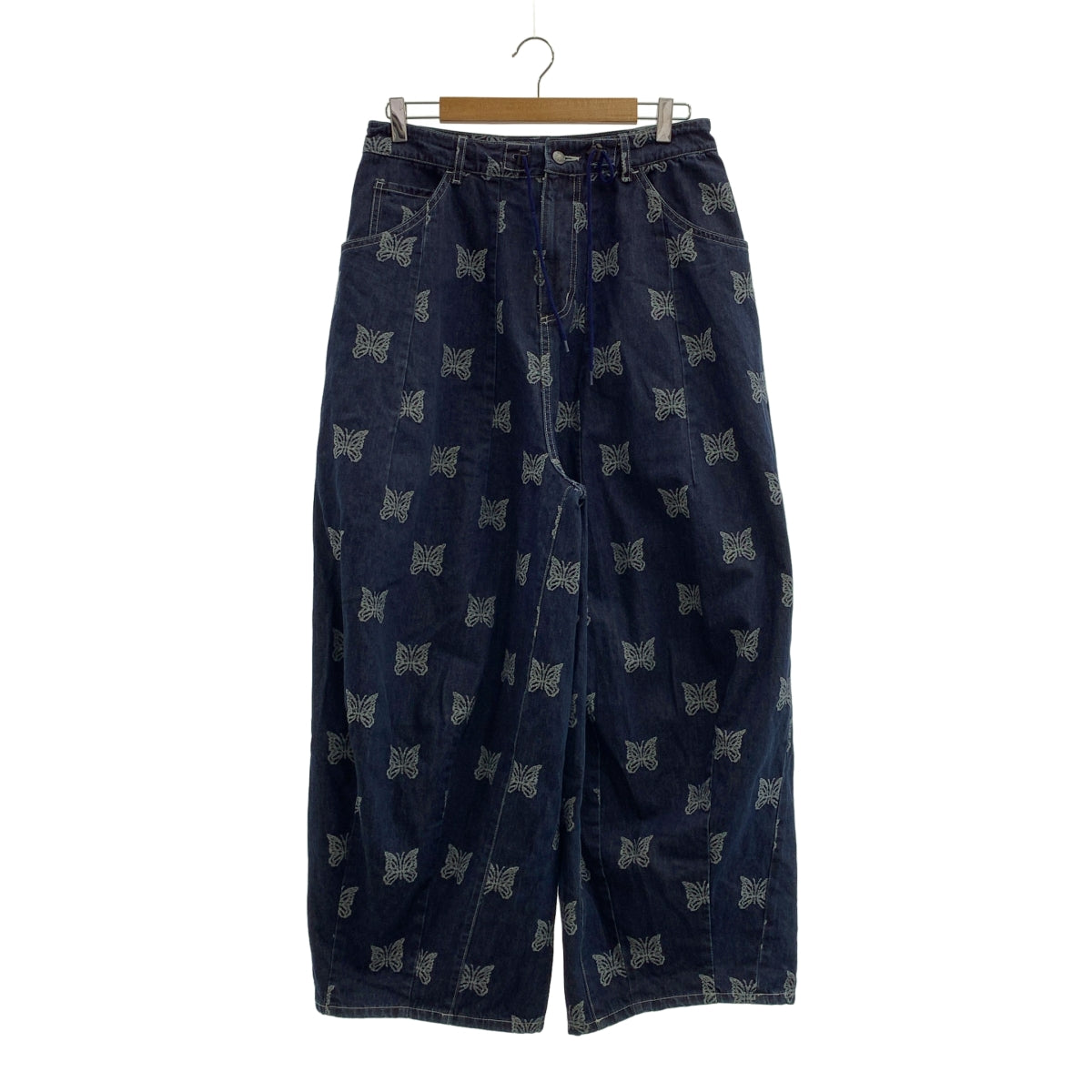 Needles / 니들스 | 2023SS | 재가드 빠삐용 데님 드로스트링 히자델 와이드 풍선 팬츠 |