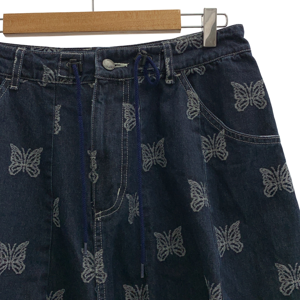 Needles / 니들스 | 2023SS | 재가드 빠삐용 데님 드로스트링 히자델 와이드 풍선 팬츠 |