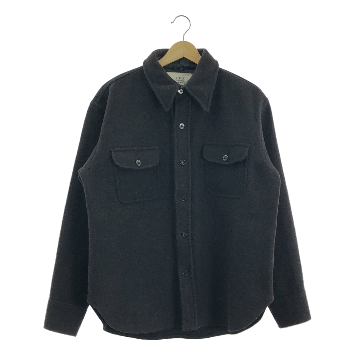 復古 / 復古服飾 | 美國製造 CPO 羊毛襯衫外套 | S 碼 | 黑色 | 男款