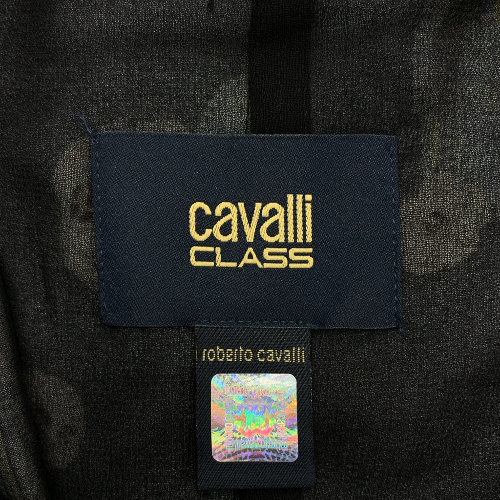 CLASS Roberto Cavalli | 全身印花領帶連身裙 | 尺寸 42 |