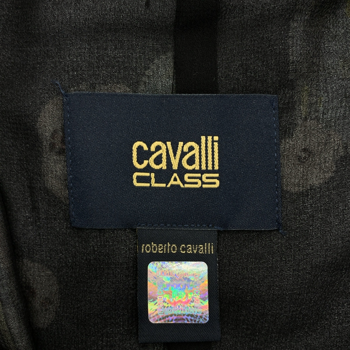 CLASS Roberto Cavalli | 全身印花領帶連身裙 | 尺寸 42 |