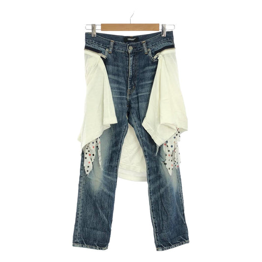 UNDER COVER | TEE with side fringe denim pants | 1 | Women's
