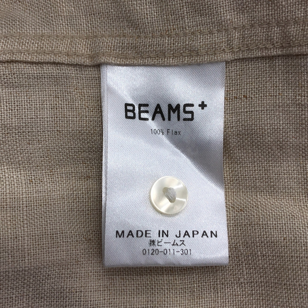 BEAMS PLUS / ビームスプラス | 2022SS | イタリアンカラー リネン シャツ | M |