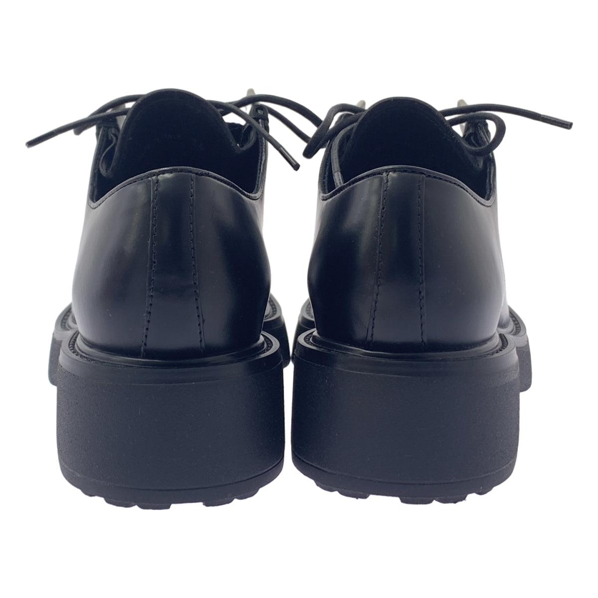 PRADA | DIAPASON 拋光皮革繫帶鞋 | 36 | 女款