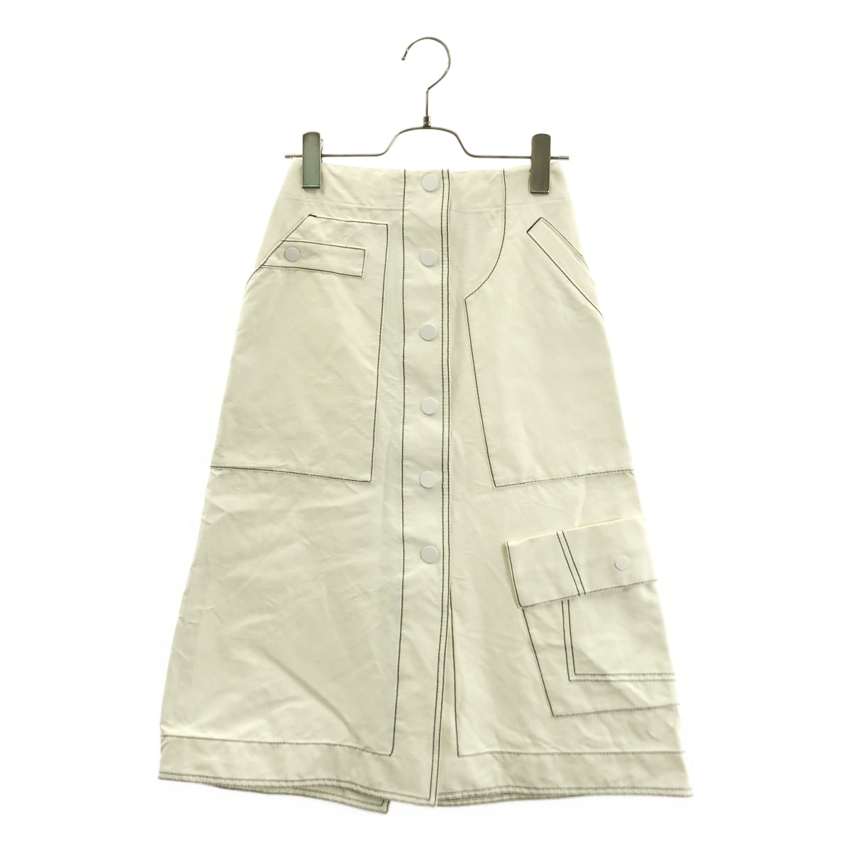 3.1 Phillip Lim / スリーワンフィリップリム | コットン ステッチ ロングスカート | 00 | レディース