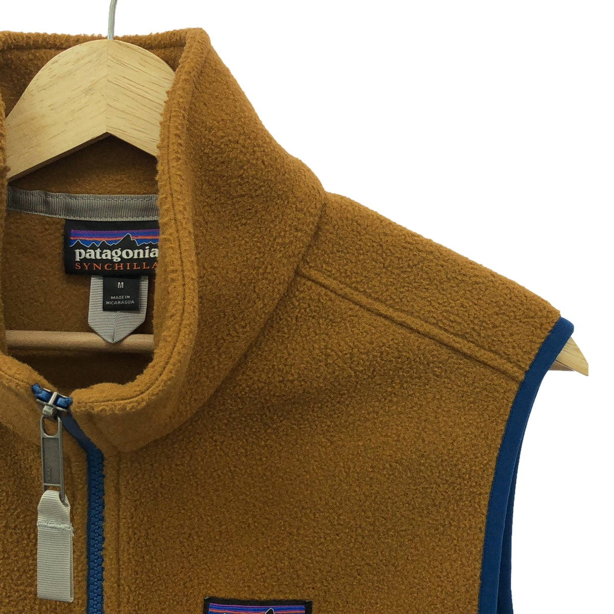 Patagonia / Patagonia | Lightweight Synchilla Snap-T Vest | M | Navy / Brown | Men's