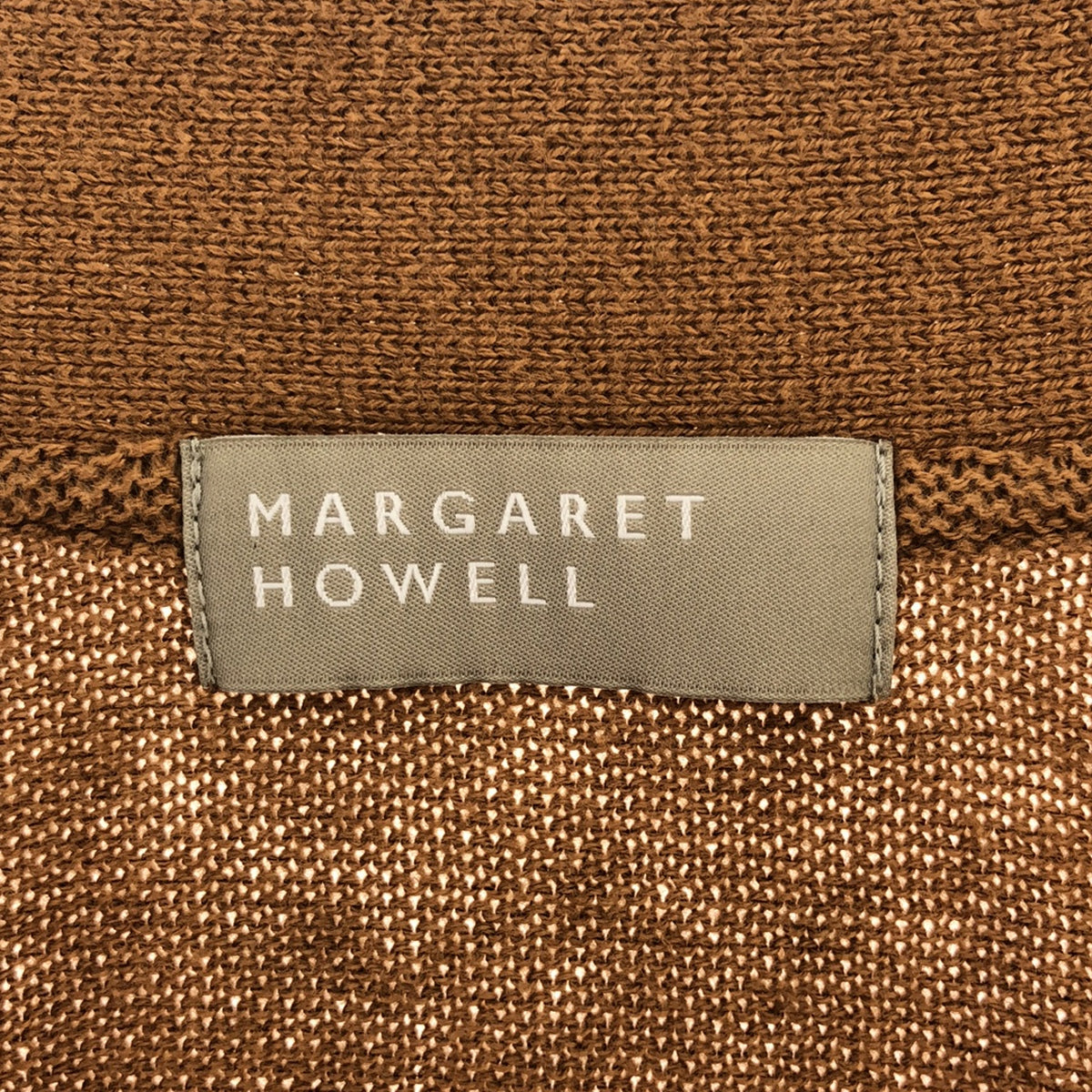 MARGARET HOWELL / マーガレットハウエル | COTTON CASHMERE CARDIGAN カーディガン | 2 | キャメル | レディース