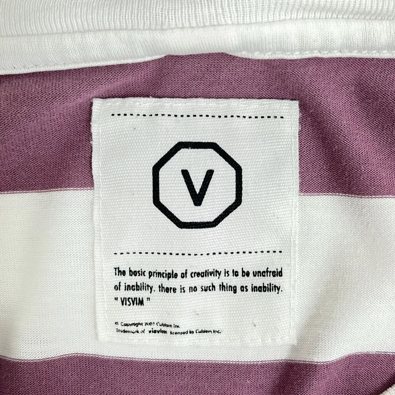 visvim / ビズビム | コットン ボーダー クルーネックカットソー |