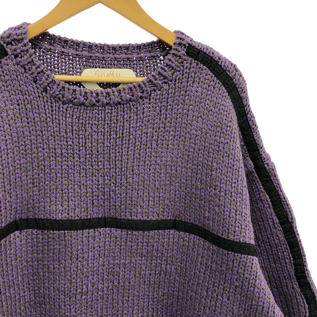 FUGA HUM | Half Sleeve Knit | M | Purple | Women's