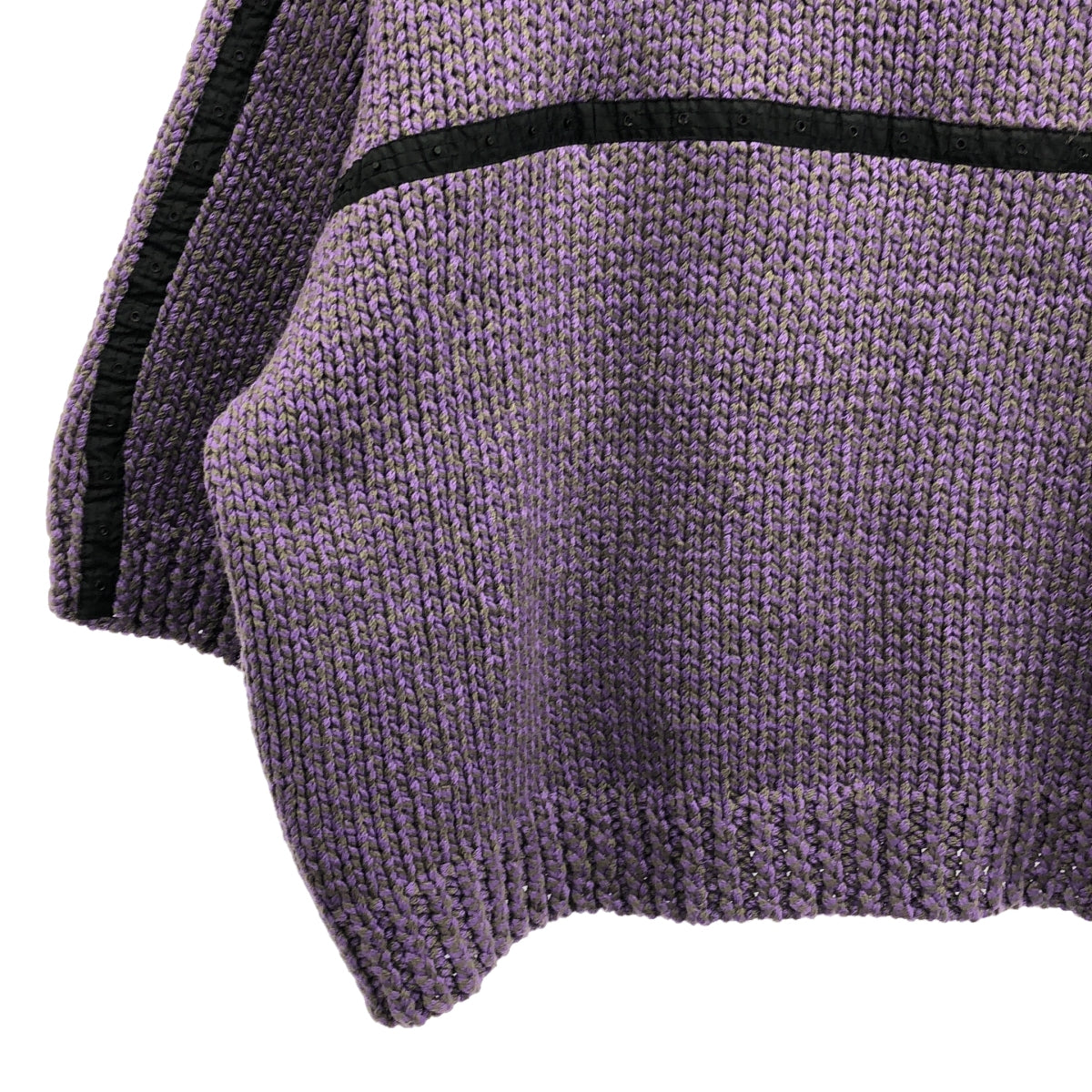 FUGA HUM | Half Sleeve Knit | M | Purple | Women's