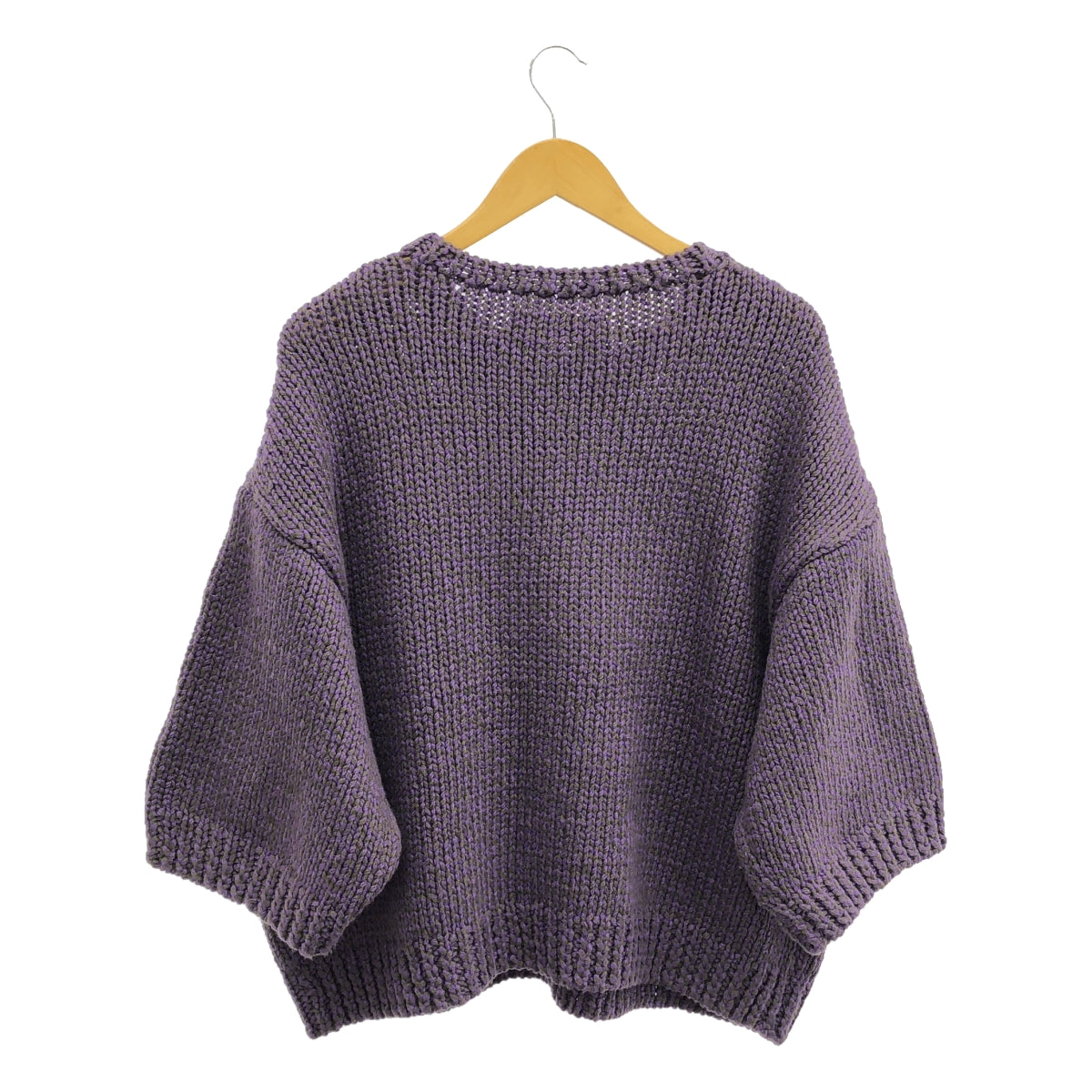 FUGA HUM | Half Sleeve Knit | M | Purple | Women's