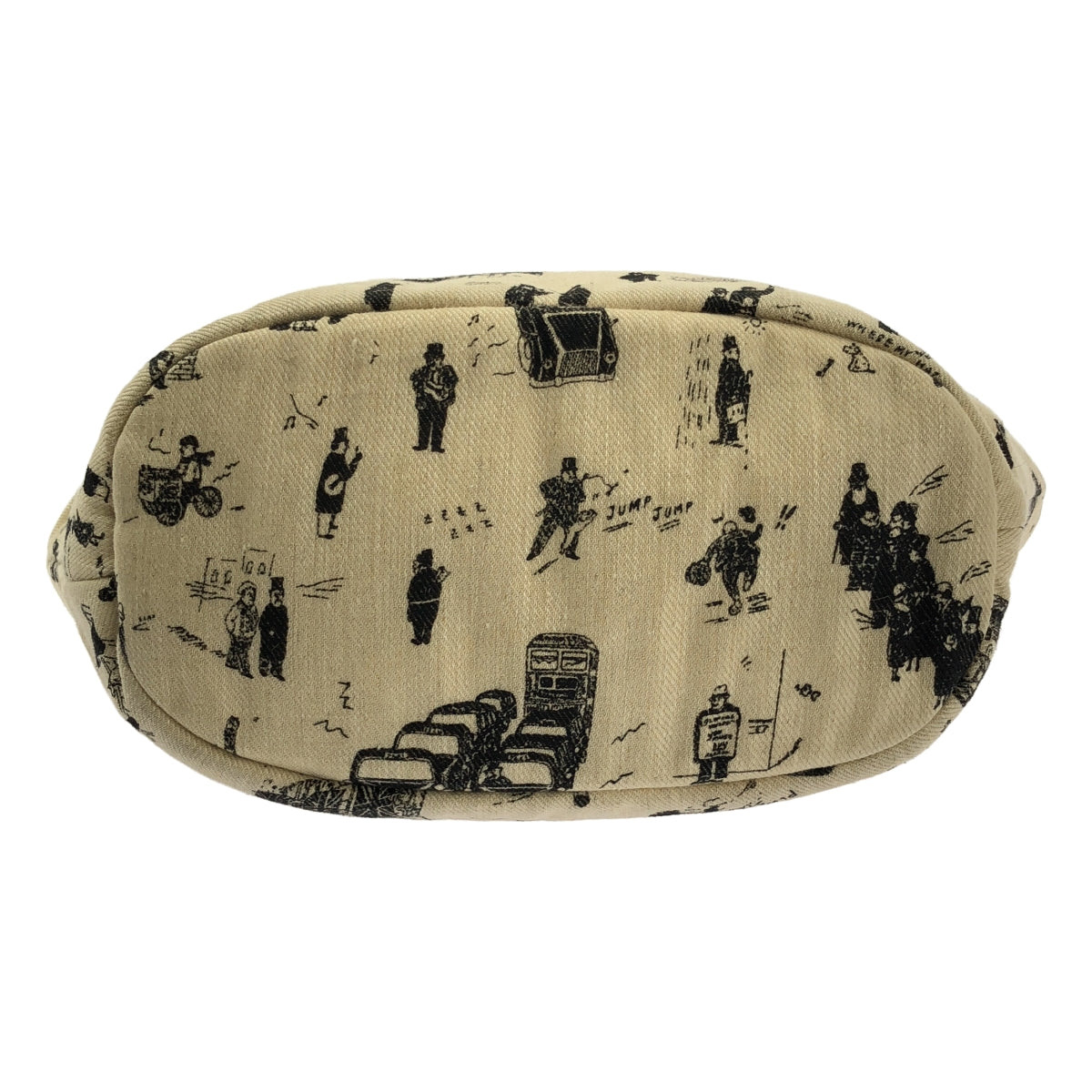 R & D.M.Co- / オールドマンズテーラー | 総柄 キャンバス ロゴプレート ハンド トートバッグ |